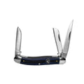 Cattleman Knife Cowhand Stockman - Blue - 3 Blade (2.5in / 3.5in)
