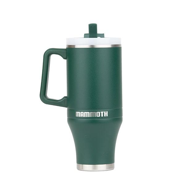 Mammoth Ascent 40 oz Tumbler with handle and straw - Dark Green