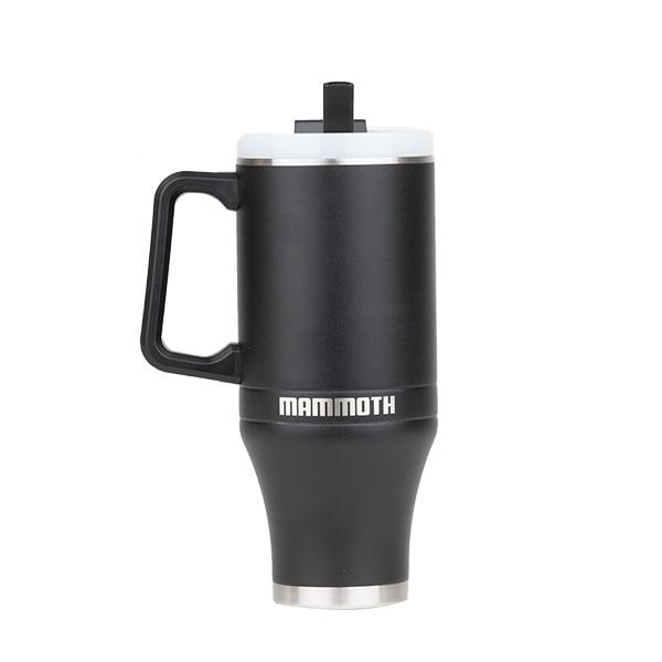 Mammoth Ascent 40 oz Tumbler with handle and straw - Black