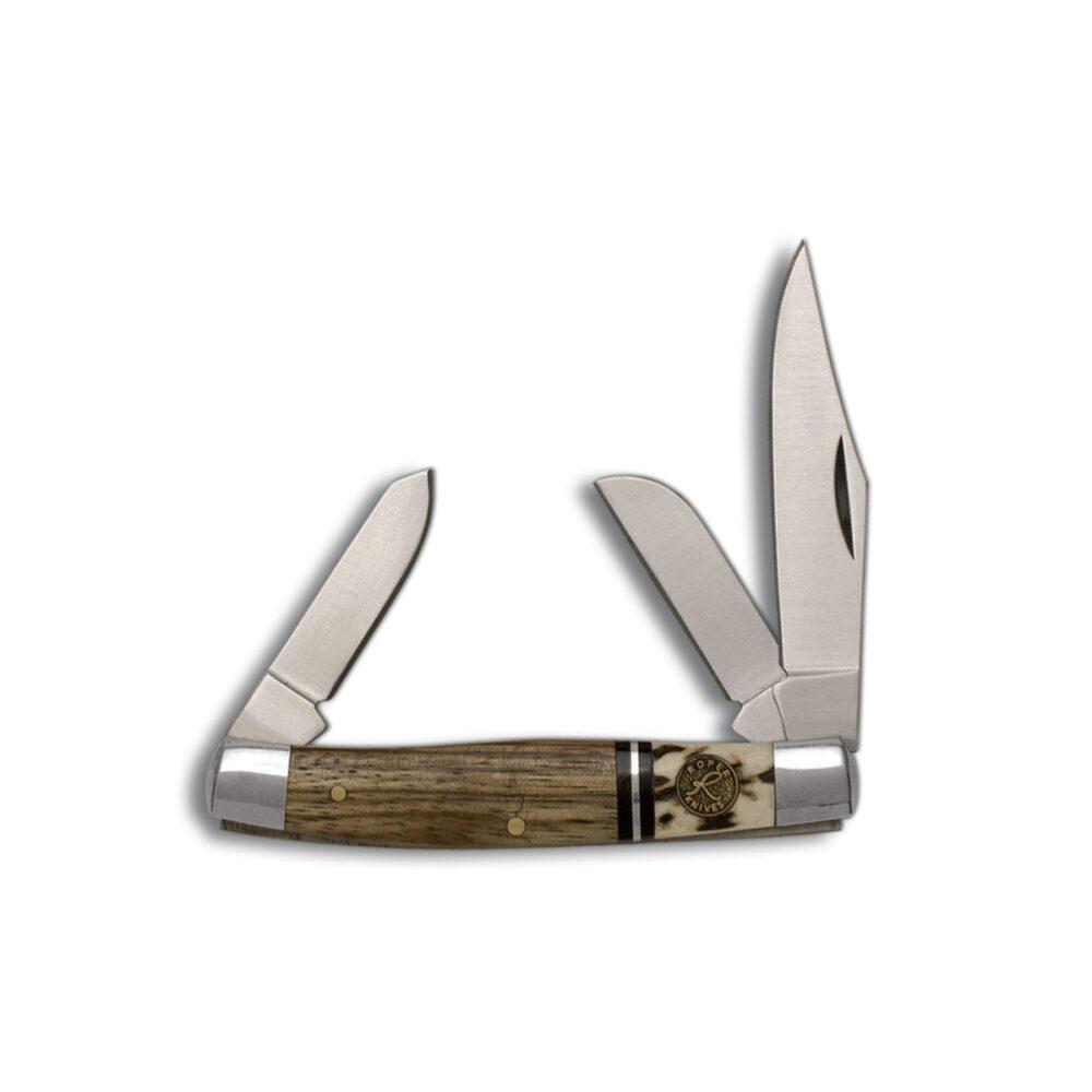 Roper Knife Laredo Stag Stockman 3 Blade 3in