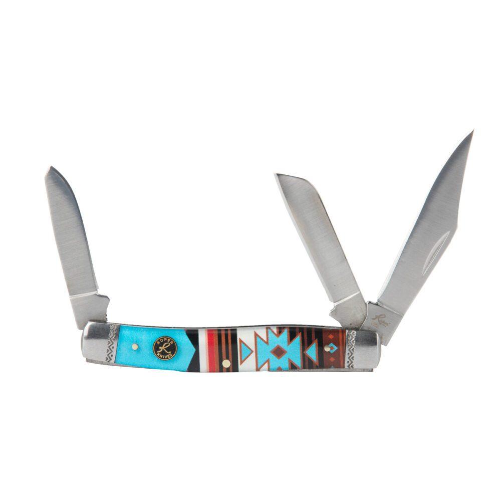 Roper Knife Sunset Series #2 Western stockman 3 Blade 3in