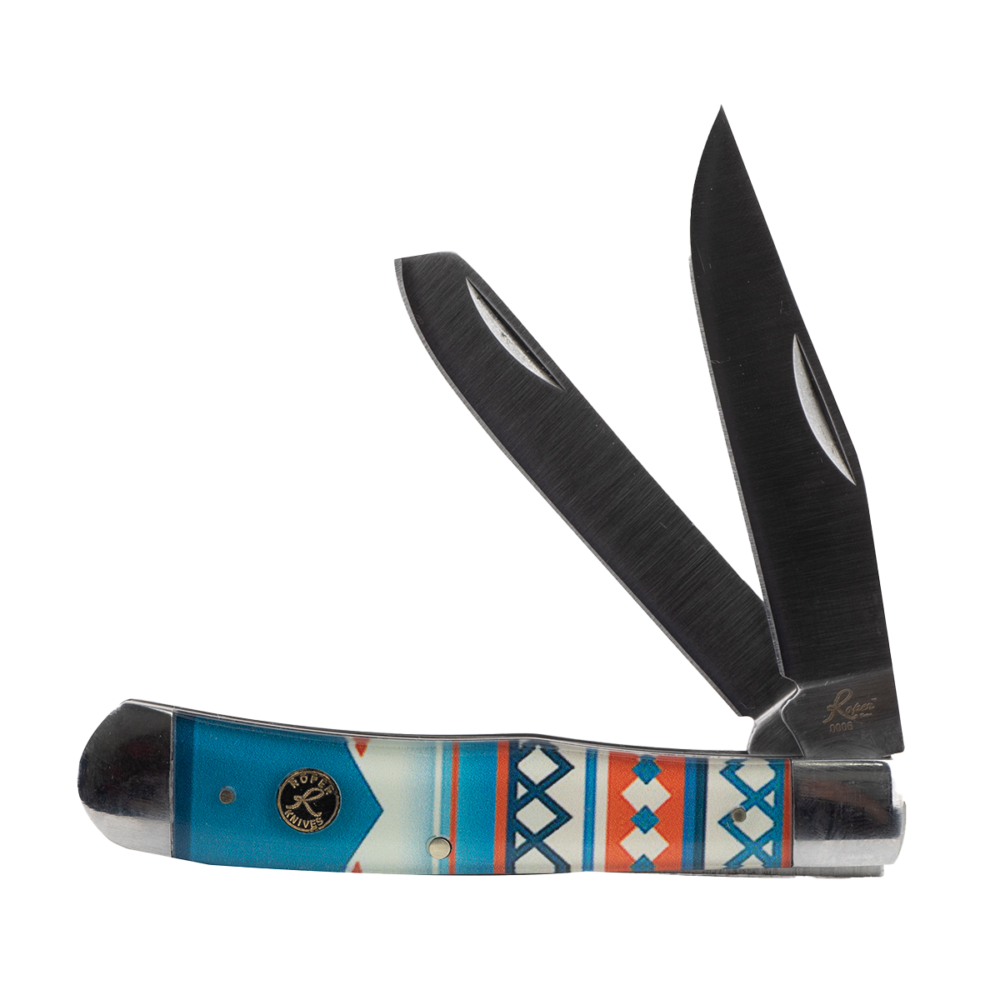 Roper Knife Sunset Series Trapper 2 Blade 3.25in