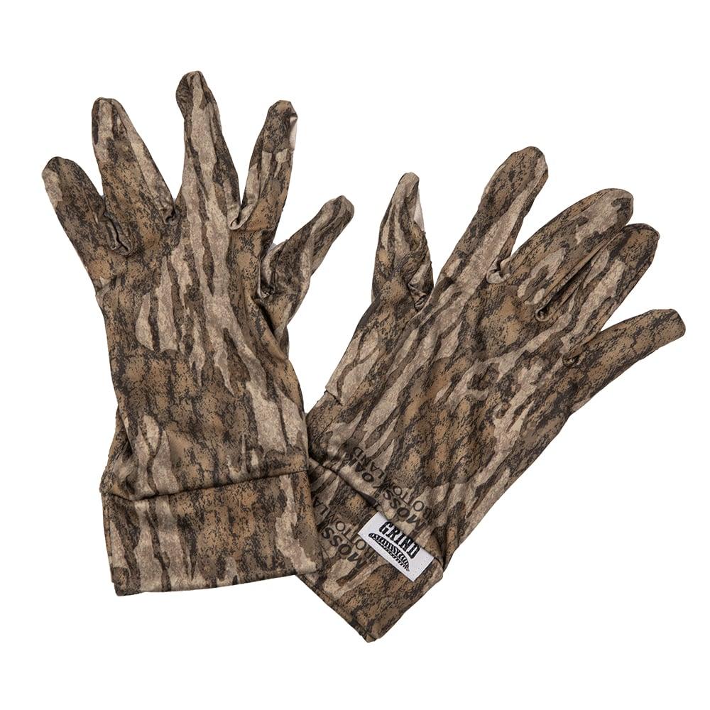 Grind Mossy Oak Bottomland Gloves w/Clear Dot Grip & Iphone Touch Sensitive