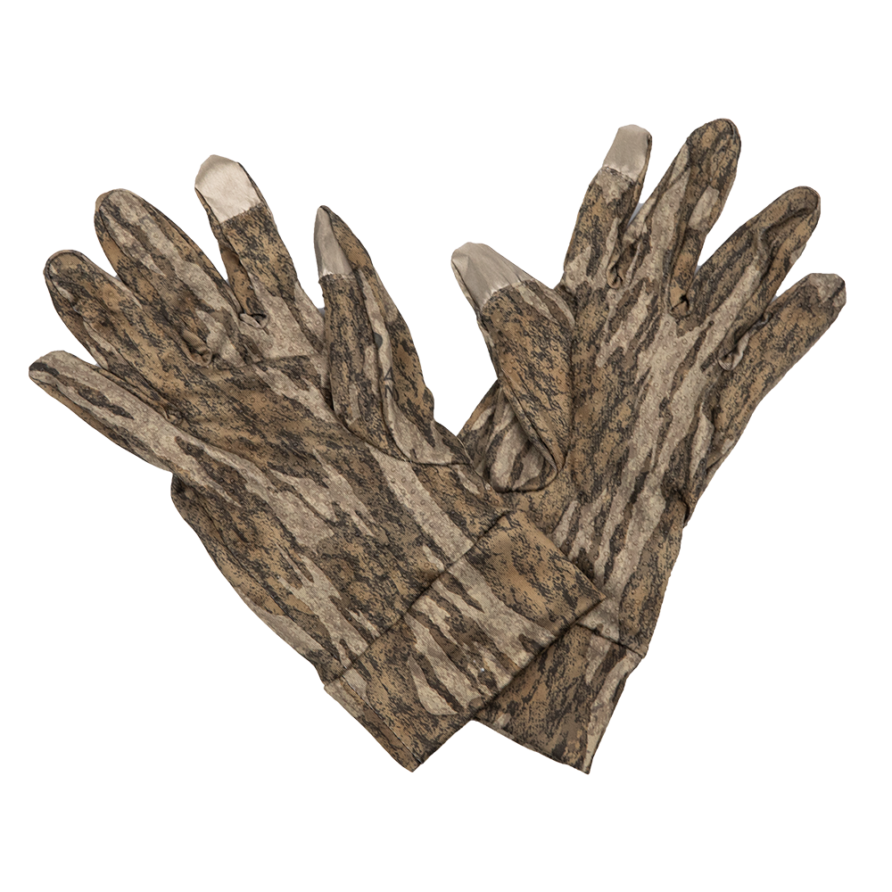 Grind Mossy Oak Bottomland Gloves w/Clear Dot Grip & Iphone Touch Sensitive