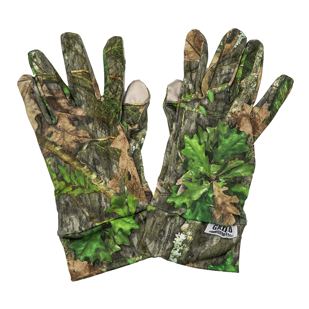 Grind Mossy Oak Obsession Gloves w/Clear Dot Grip & Iphone Touch Sensitive