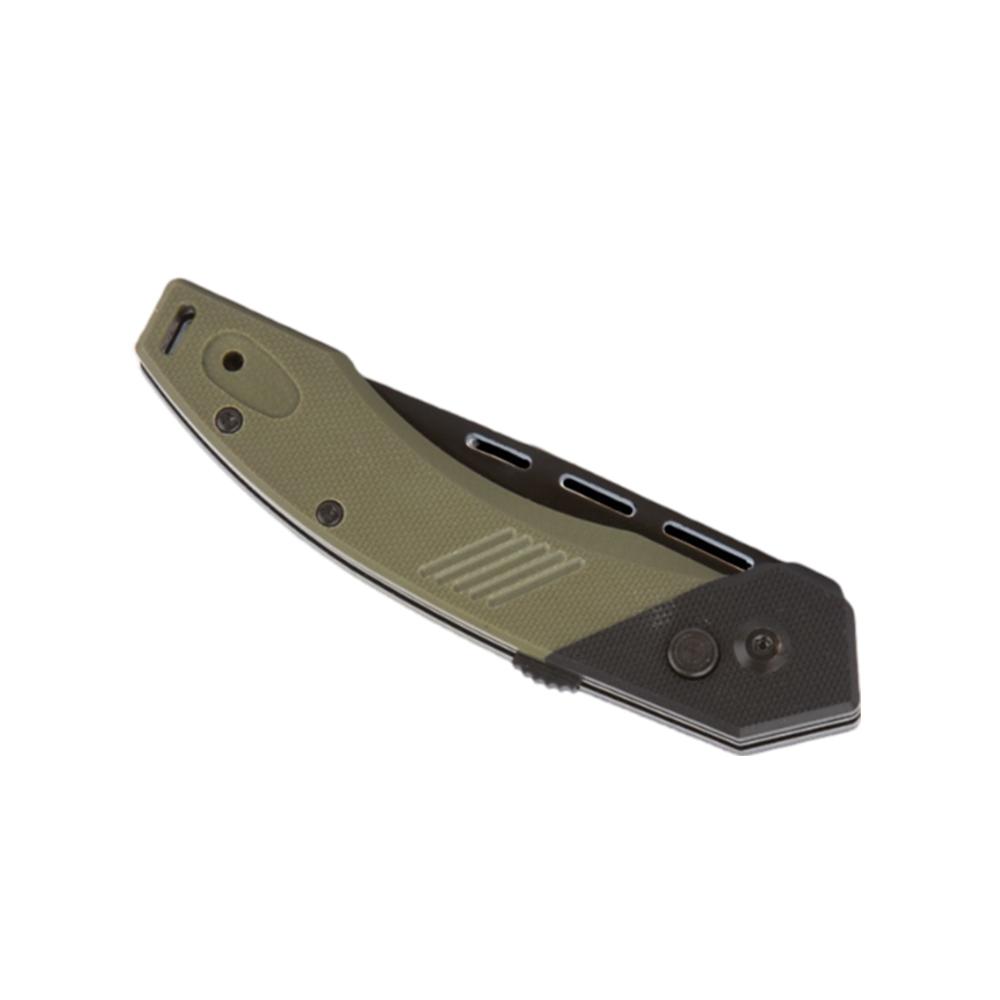 Telum Tactical Knife Scorch Dark Green Automatic 3.5in D2 Blade