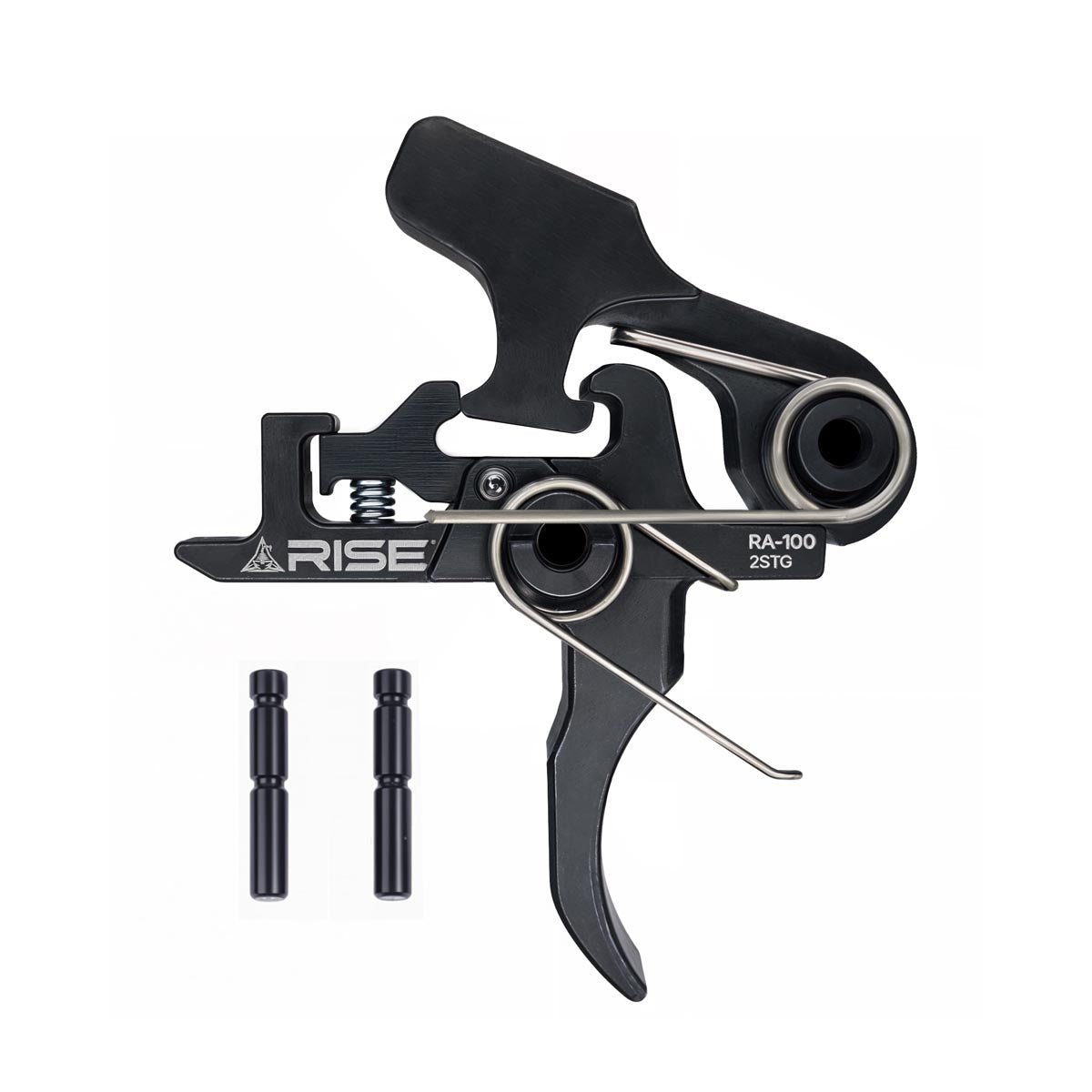 Rise Armament 4.5 Pound Two-Stage Trigger - Includes Mil-Spec Trigger and Hammer Pins - Flat or Curved
