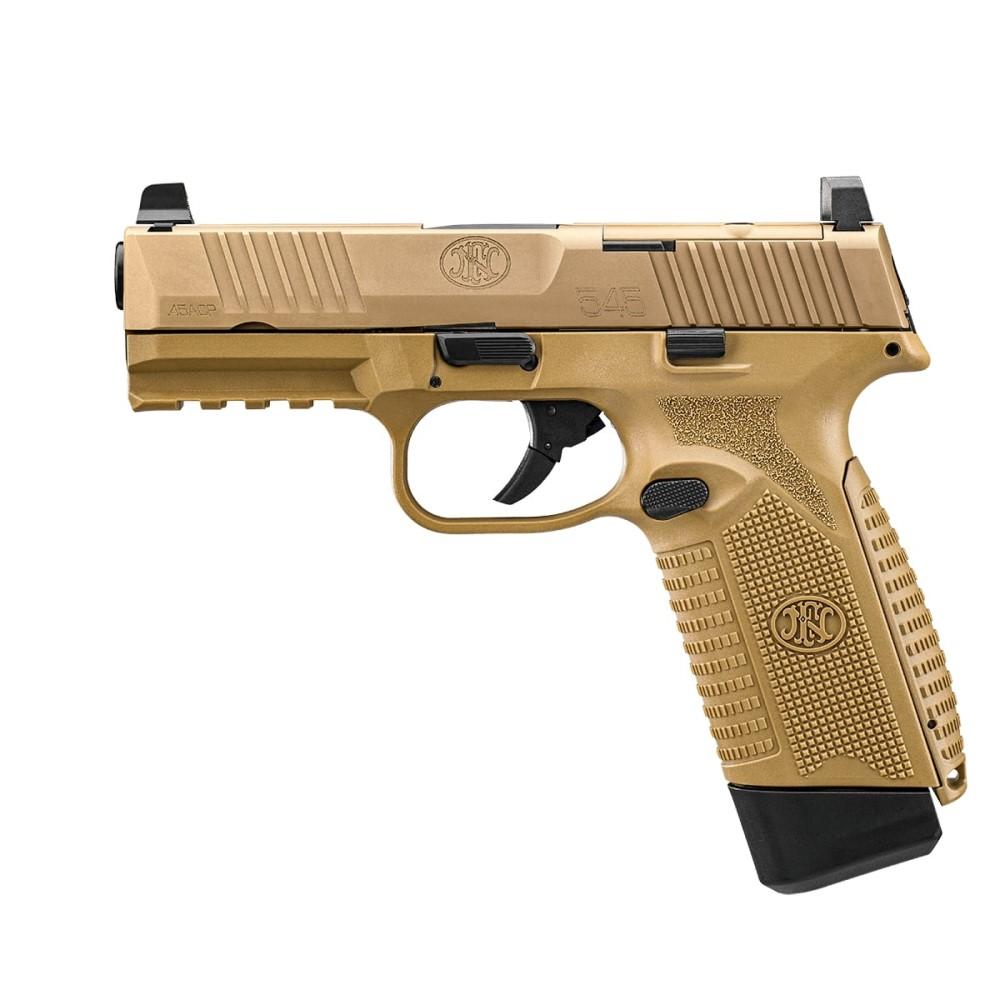 FN 545 MRD NMS FDE/FDE D .45ACP (2) 15rd Mags