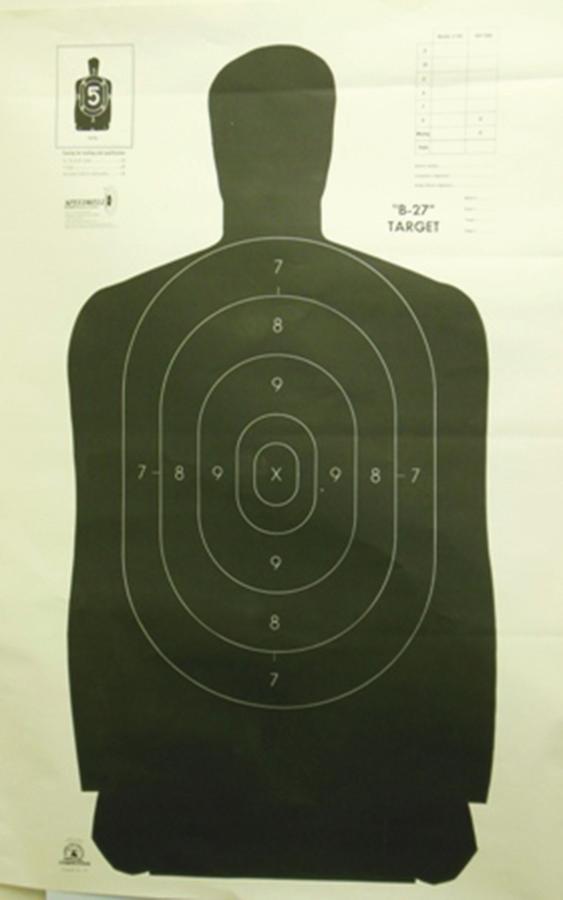 B-27 50YD FULL BLACK 24X45 100PK