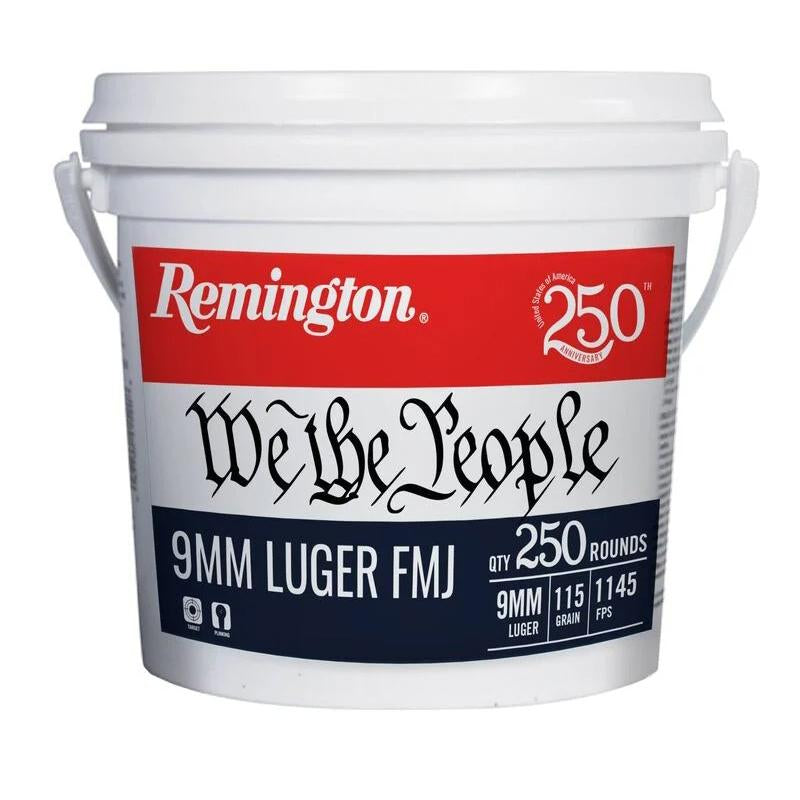9MM LUGER 115GR FMJ WE THE PEOPLE 250 ROUND BUCKET