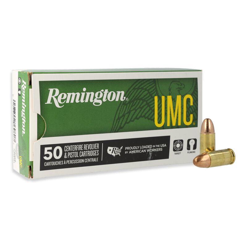 REMINGTON UMC 9MM LUGER 115GR FMJ AMMO 50RD