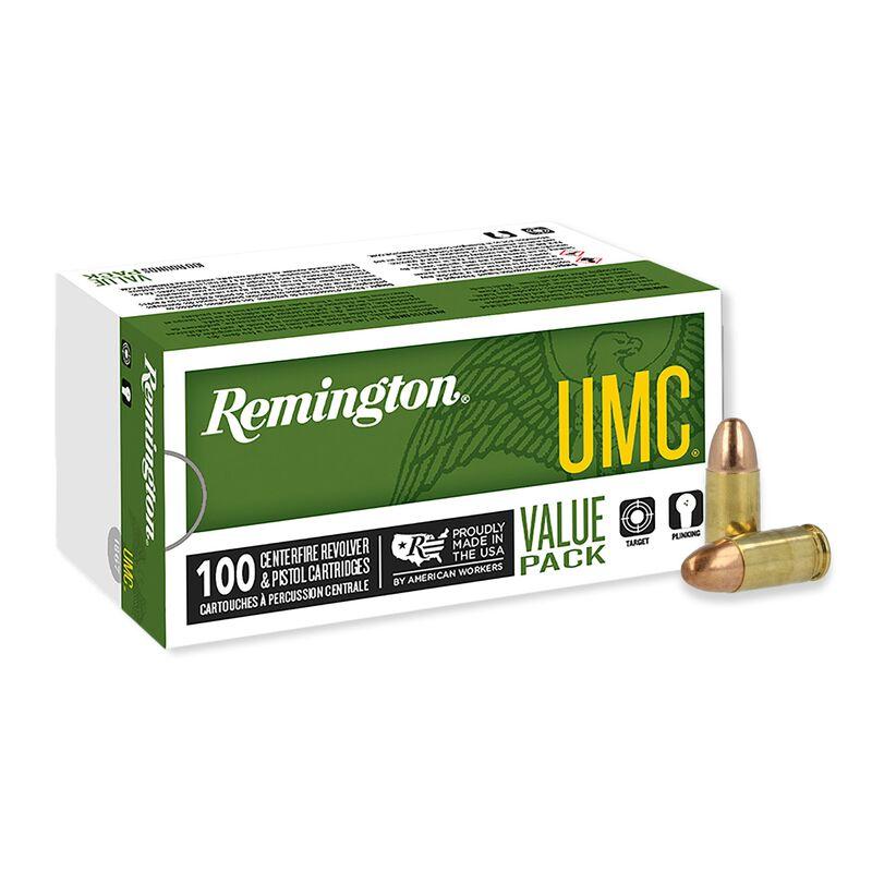 REMINGTON UMC 9MM LUGER 115GR FMJ AMMO 100RD