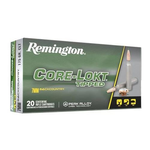 7MM BACKCOUNTRY 175GR CORE-LOKT TIPPED 20 ROUNDS