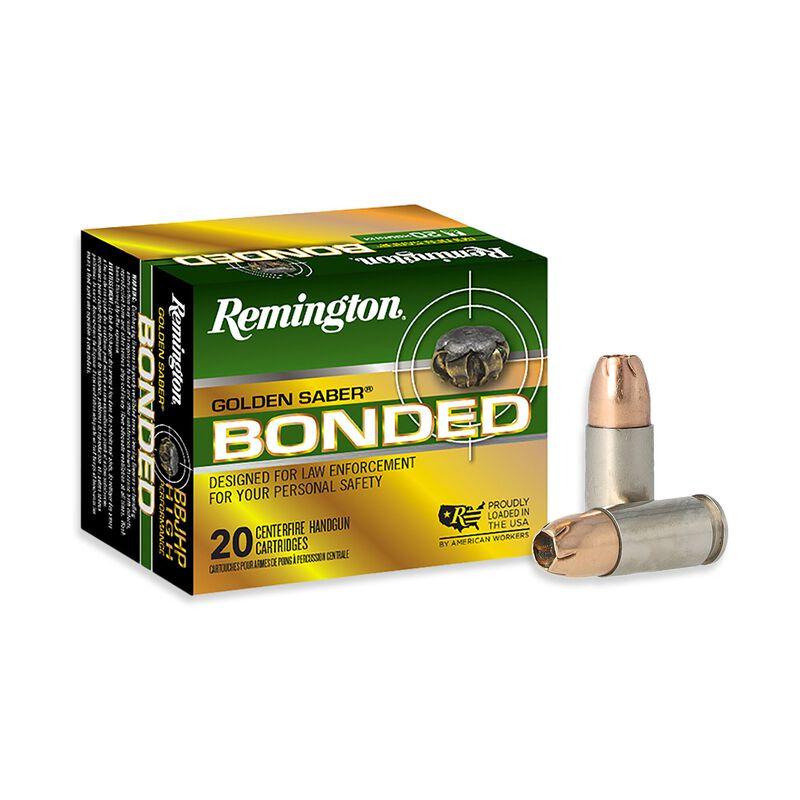 REMINGTON GOLDEN SABER 9MM LUGER 147GR BJHP BONDED AMMO 20RD