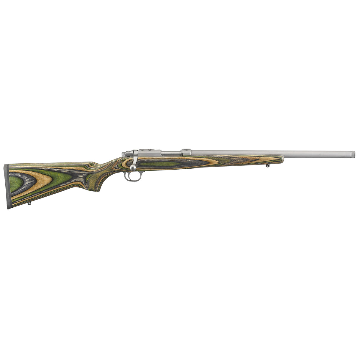 RUGER 77/17 17HORN 18.5" 6RD STS/GRN