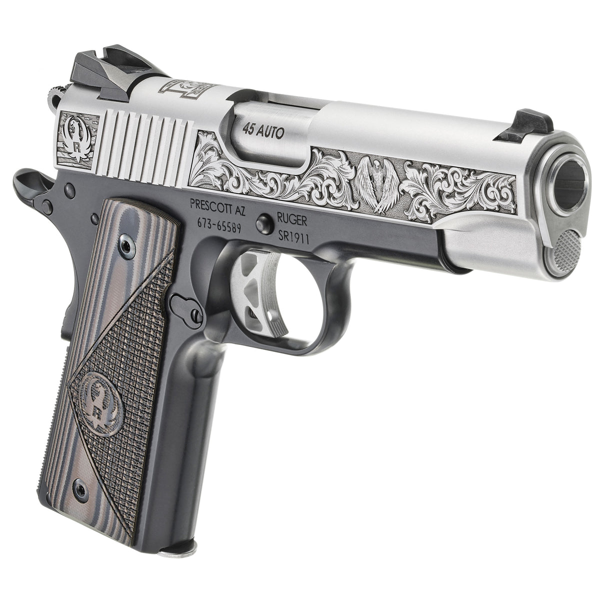 Ruger SR1911 - 45 ACP 4.25" 7rd (Anodized Frame and Low-Glare Stainless Slide) [RUG16703]