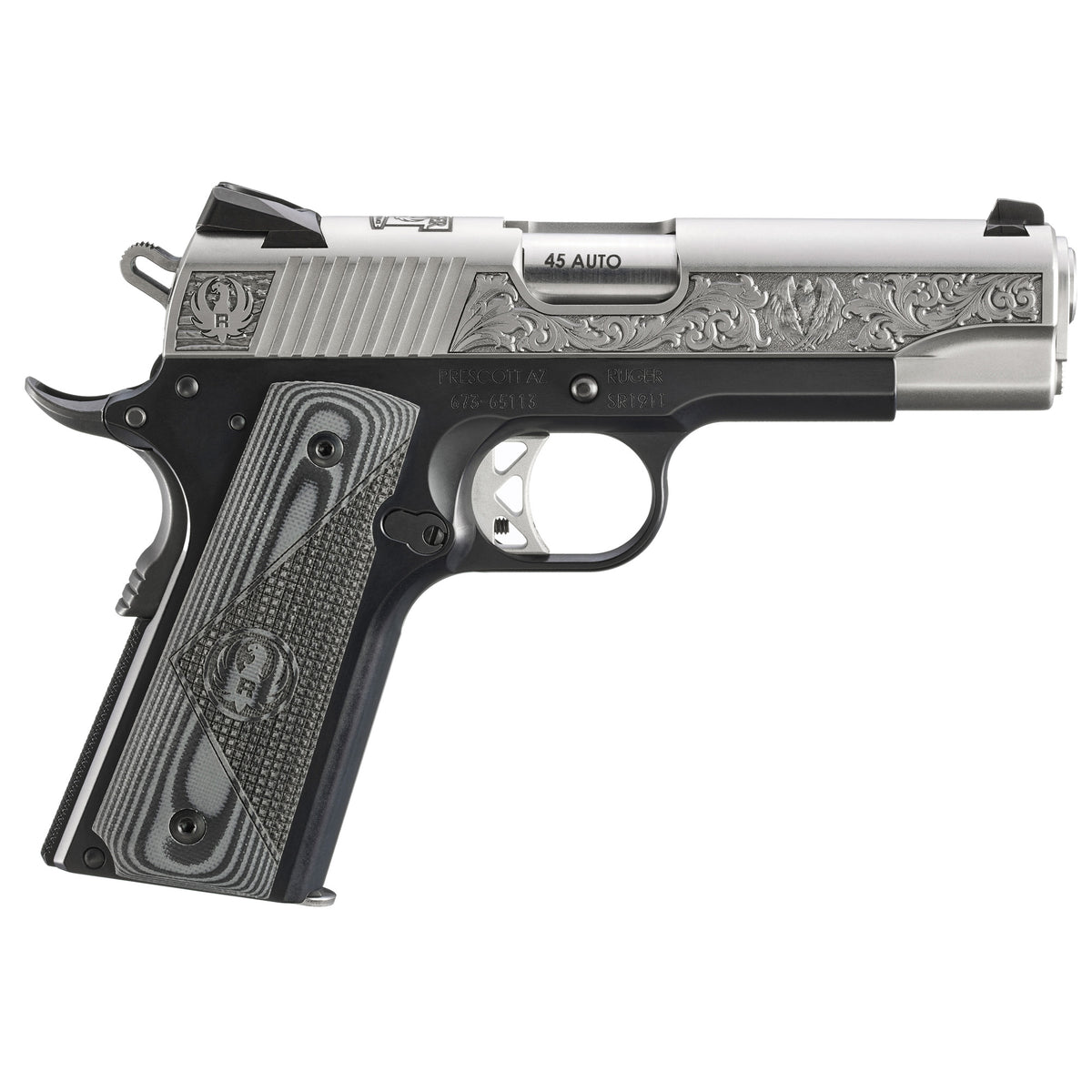 Ruger SR1911 - 45 ACP 4.25" 7rd (Anodized Frame and Low-Glare Stainless Slide) [RUG16705]