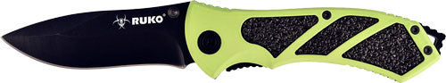 RUKO FOLDER 3.25" GREEN HANDLE