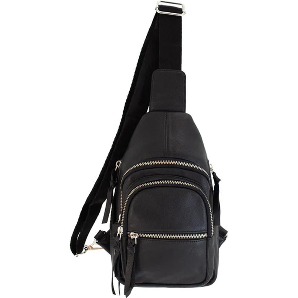 Smith & Wesson Leather CCW Sling Bag - Black