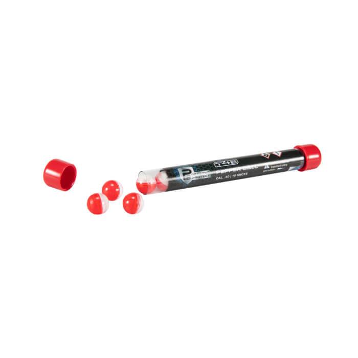 Umarex Prepared2Protect by T4E PEPPER BALL- .50 CAL RED/WHITE- 10 CT