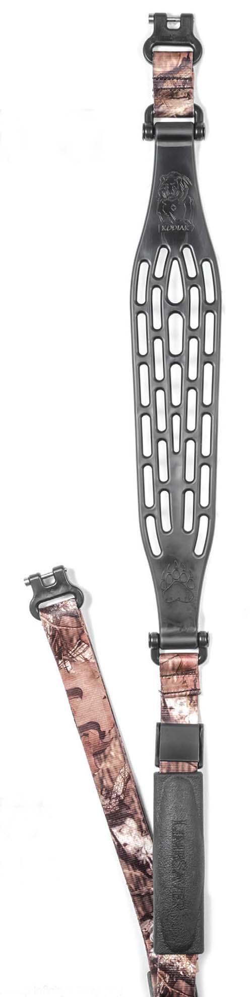 LIMBSAVER KODIAK AIR RIFLE SLING ADJ GRIP QD SWIVELS BLACK/MOSSY OAK LNF