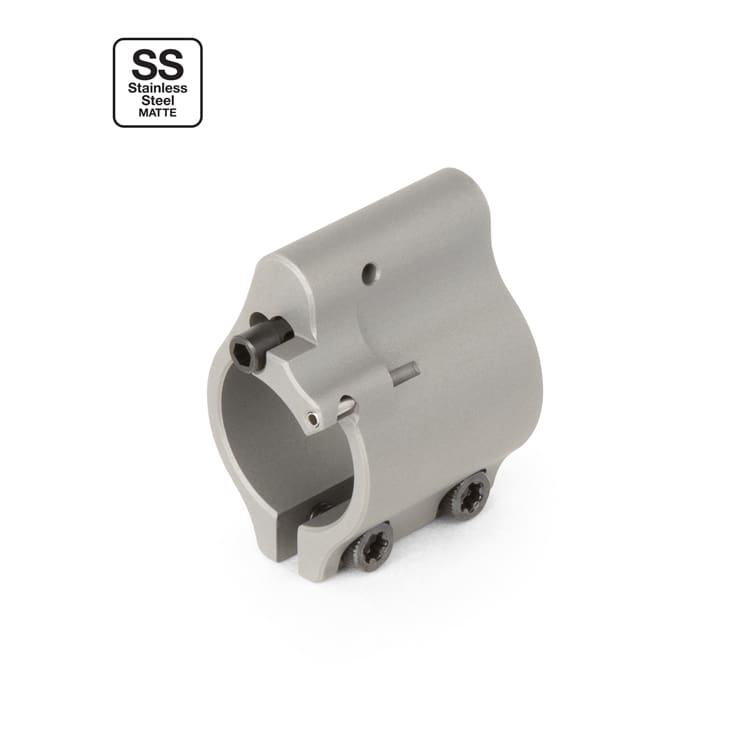 Open Box Return - Superlative Arms Clamp On Adjustable AR Gas Block - Stainless, 750-gas-block