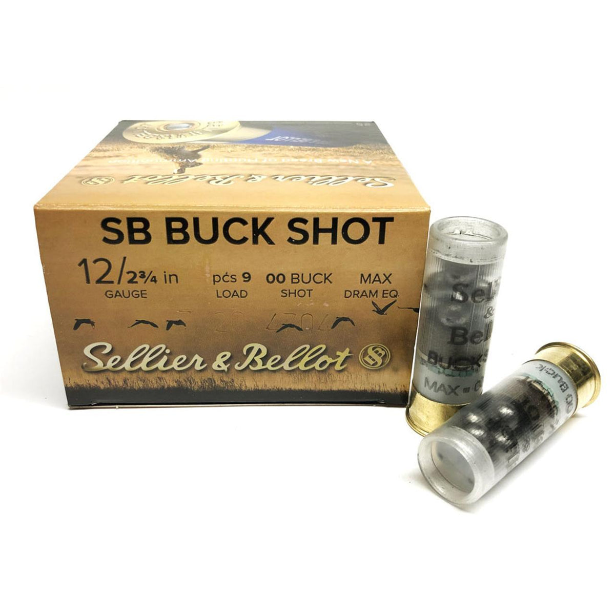 12GA BUCKSHOT 2-3/4 1-1/8OZ #00 9-pellet 25RD