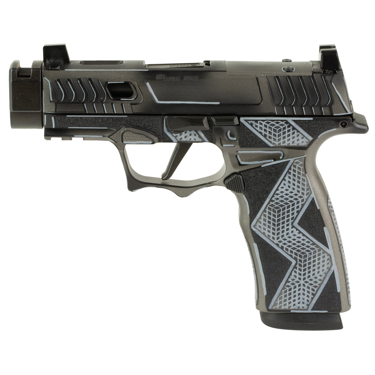Sig Sauer P365X Komodo Anime - 9MM 17rd (Custom Black Cerakote Finish by Shark Coast Tactical) [SCT300-252-0408-04]