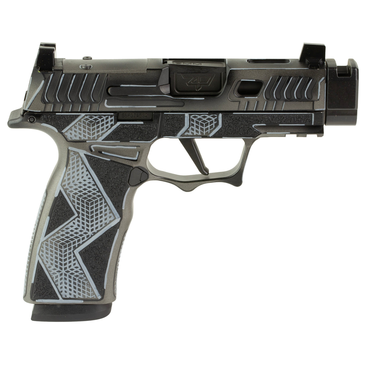Sig Sauer P365X Komodo Anime - 9MM 17rd (Custom Black Cerakote Finish by Shark Coast Tactical) [SCT300-252-0408-04]