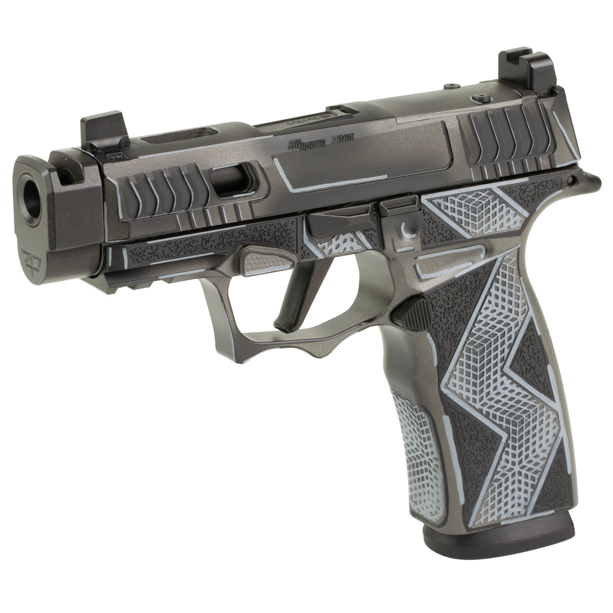 Sig Sauer P365X Komodo Anime - 9MM 17rd (Custom Black Cerakote Finish by Shark Coast Tactical) [SCT300-252-0408-04]