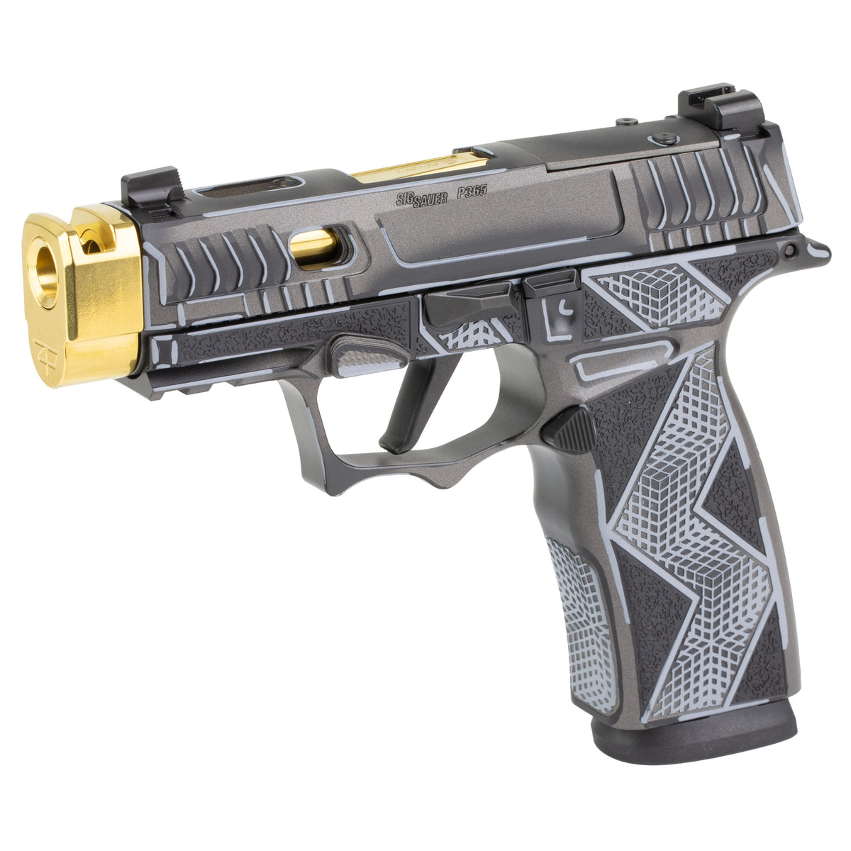 Sig Sauer P365X Komodo Anime - 9MM 17rd (Custom Black Cerakote Finish by Shark Coast Tactical) [SCT300-252-0409-04]
