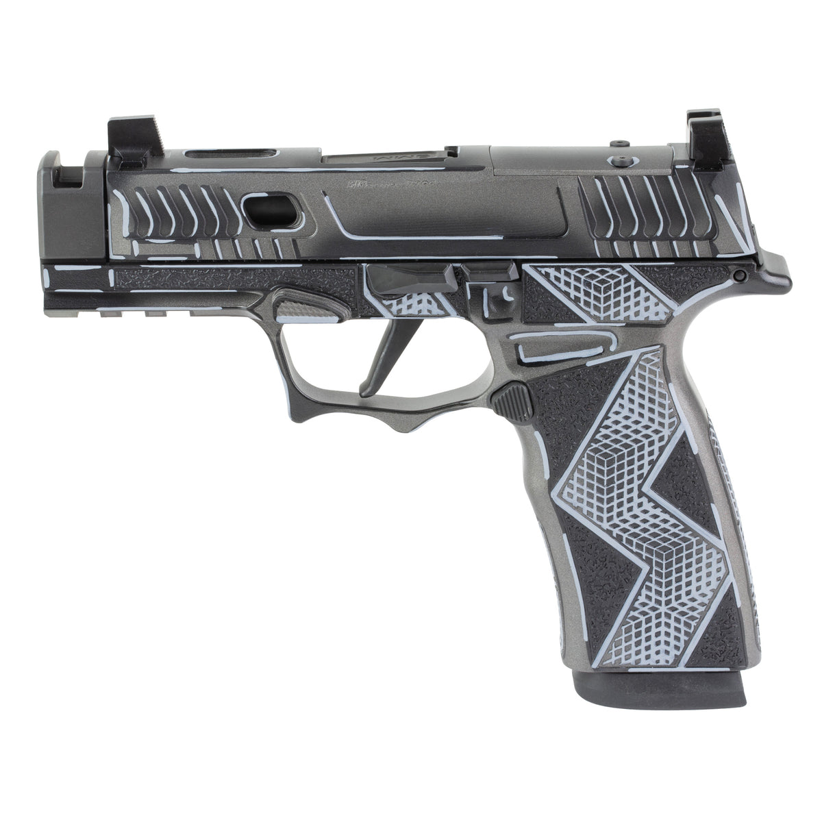 Sig Sauer P365X Komodo Anime - 9MM 17rd (Custom Black Cerakote Finish by Shark Coast Tactical) [SCT300-258-0421-04]