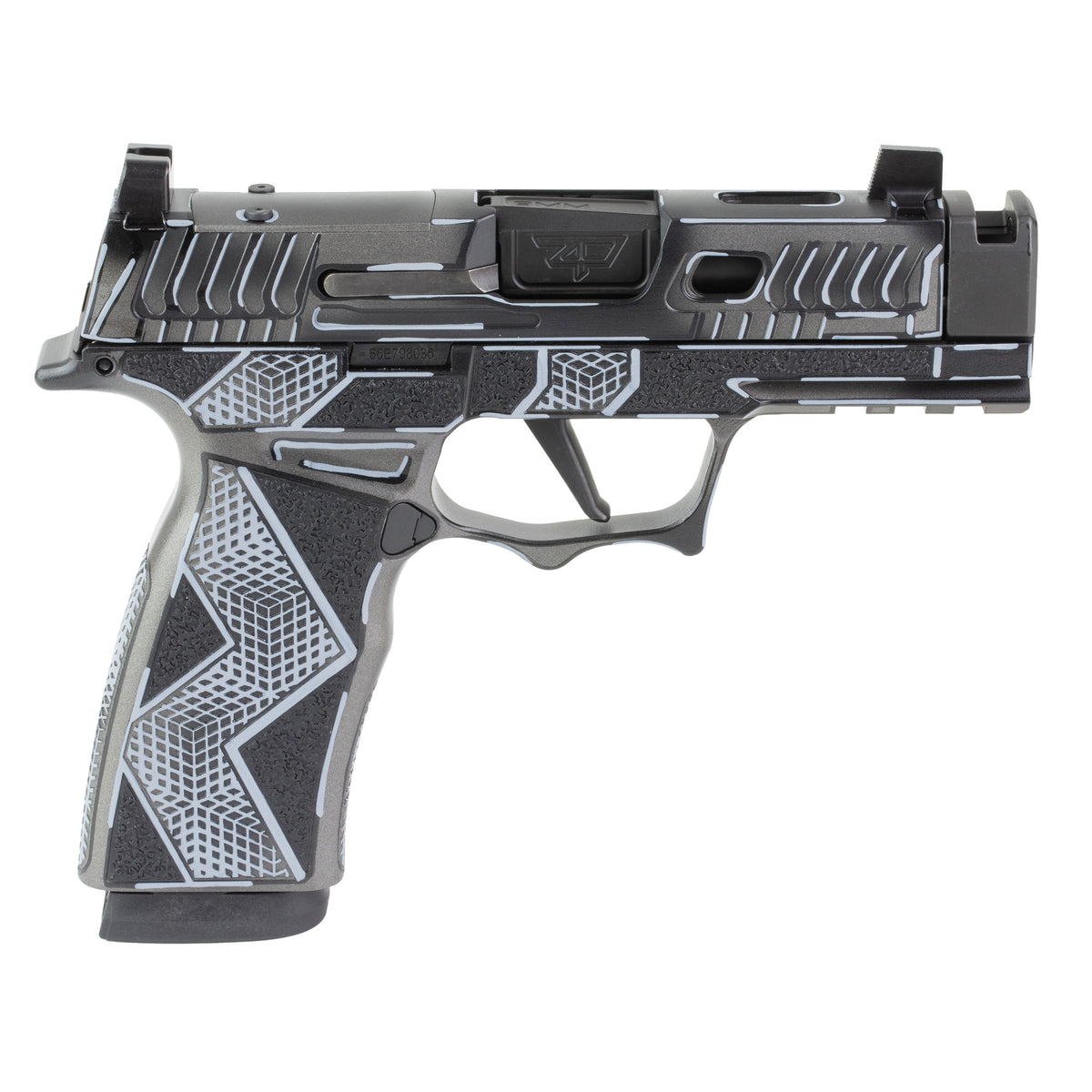 Sig Sauer P365X Komodo Anime - 9MM 17rd (Custom Black Cerakote Finish by Shark Coast Tactical) [SCT300-258-0421-04]