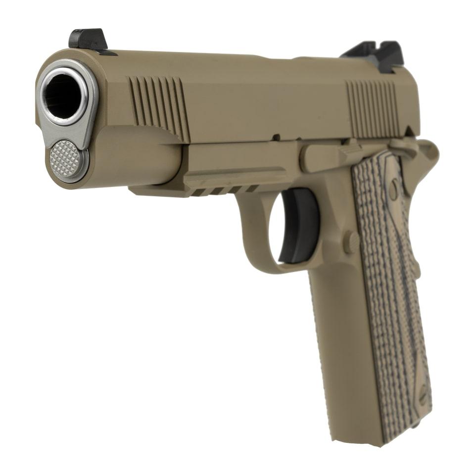 TISAS 1911 DUTY 45ACP 5'' Raider Cerakote FDE Rail G10 Grips