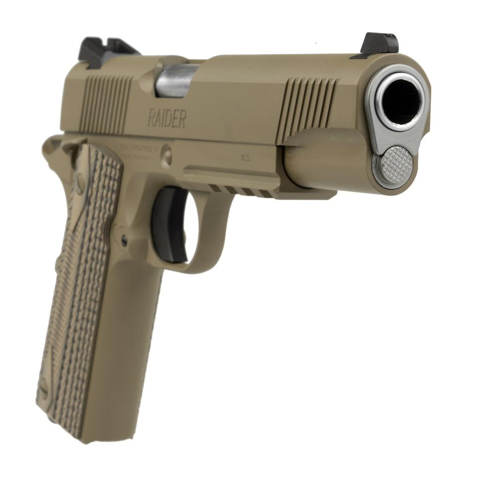 TISAS 1911 DUTY 45ACP 5'' Raider Cerakote FDE Rail G10 Grips