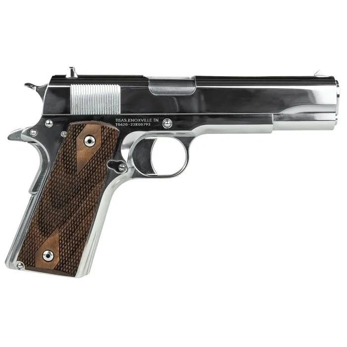 38 SUPER/ 9mm 4.25 1911 Polished Chrome, Limited Enhanced Features 2 bbls