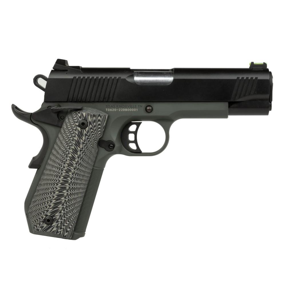 TISAS 1911 Carry 10MM 4.25'' Grey Frame & Blk Slide Ed Brown Bobtail