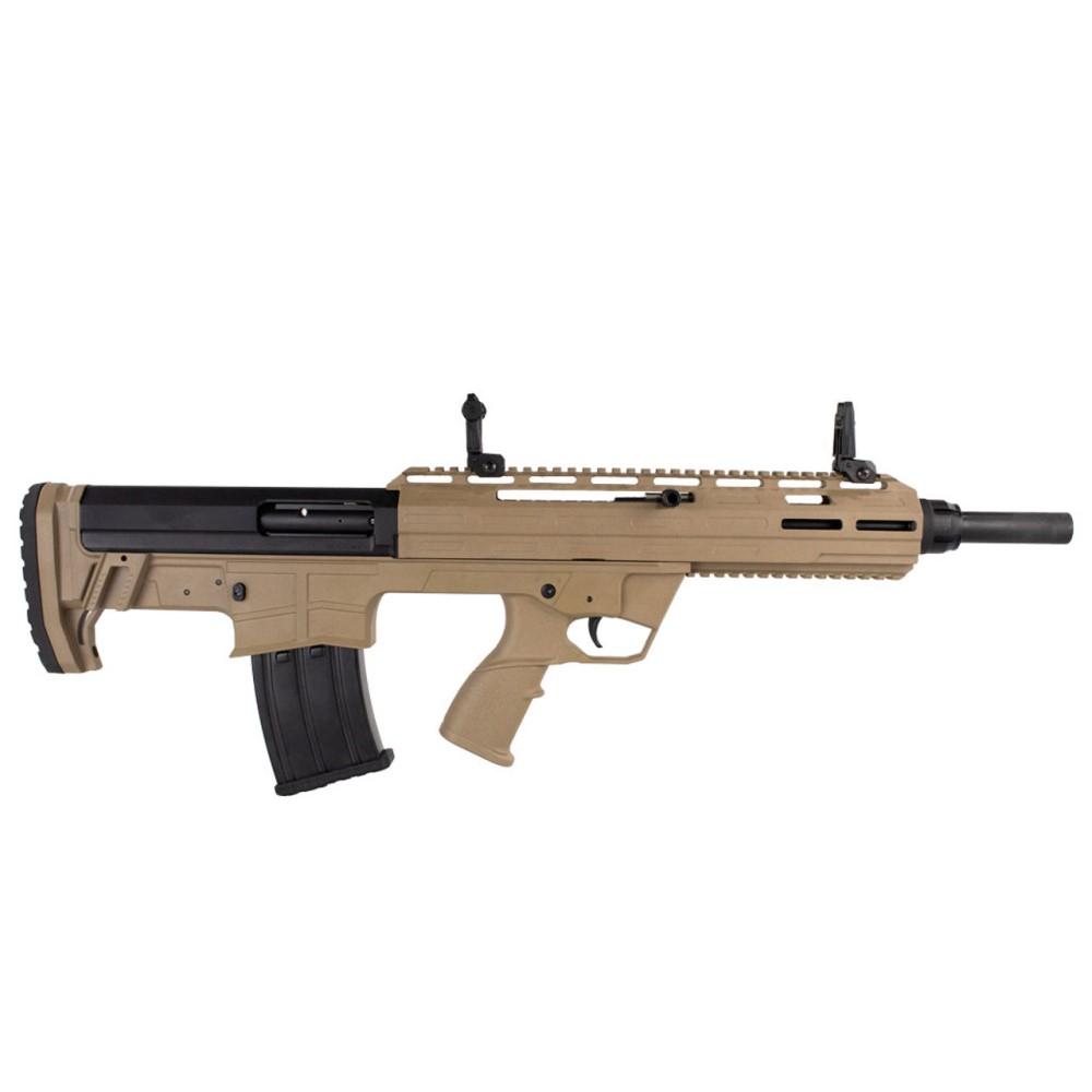 Semi-Auto 12 Gauge BP Style Magazine Fed Shotgun- FDE  Cerakote Finish
