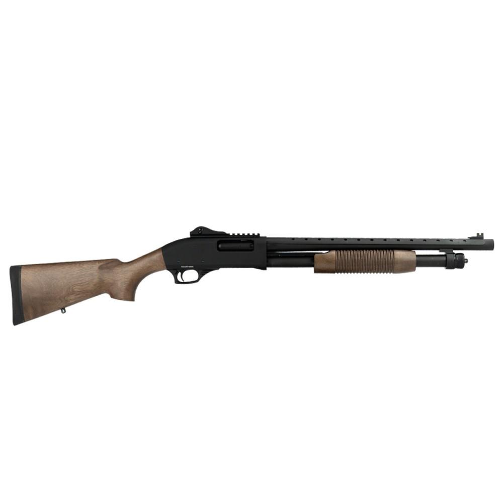 Pump Action 12ga 18.5 Heavy Duty Retro-Black/Wood, 590 Compliant furniture