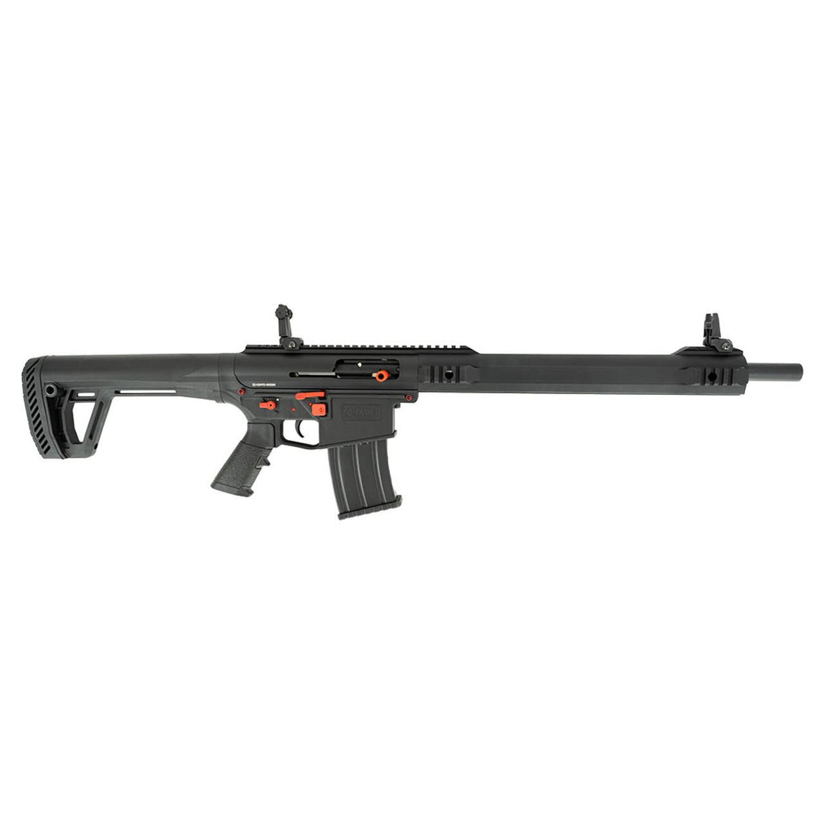 TT-12 PRO Black w/ Red SA Magfed 12GA Self Reg Gas Mil-Spec Buffer Tube