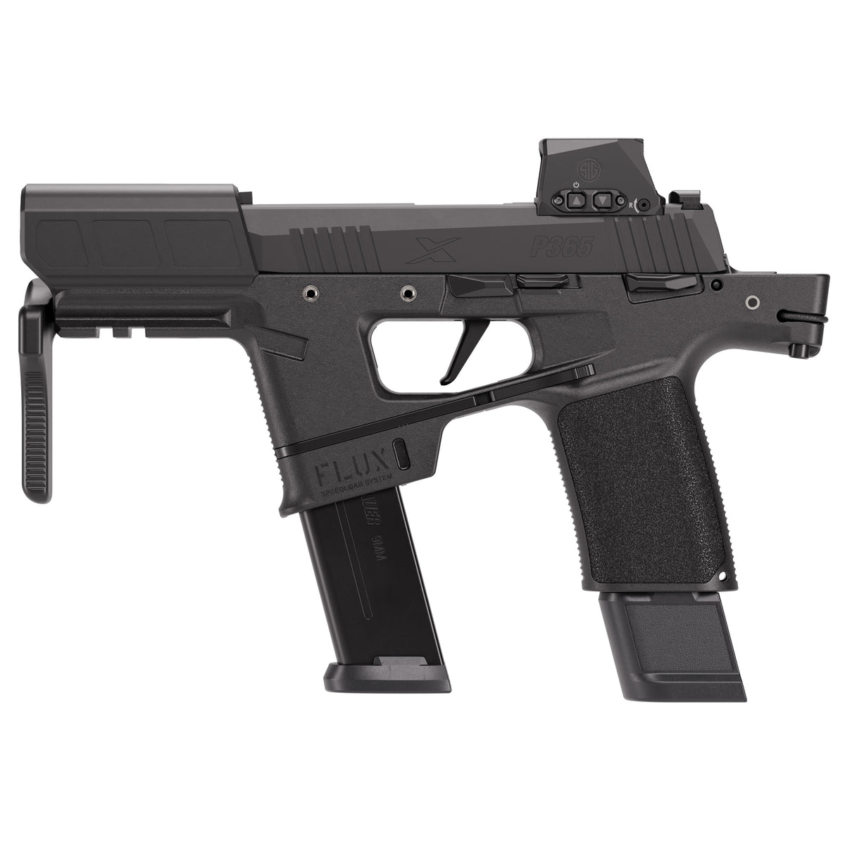 Sig Sauer P365 FLUX - 9MM 6" 25rd (Nitron Finish) [SG365FLUX-9-BXR3-RXSL]