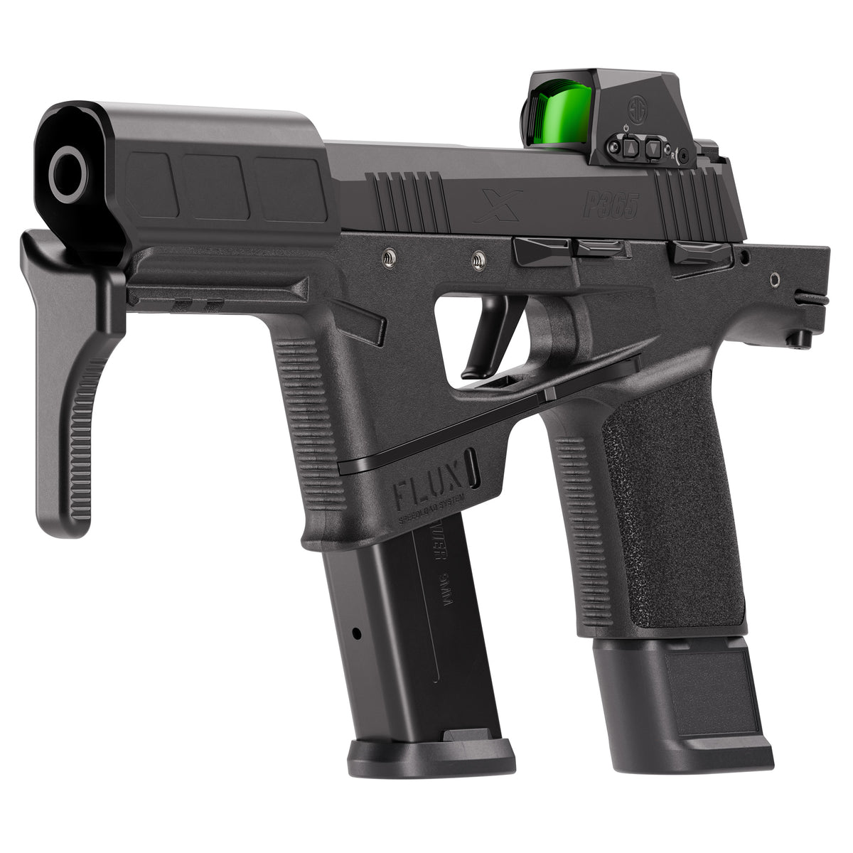 Sig Sauer P365 FLUX - 9MM 6" 25rd (Nitron Finish) [SG365FLUX-9-BXR3-RXSL]