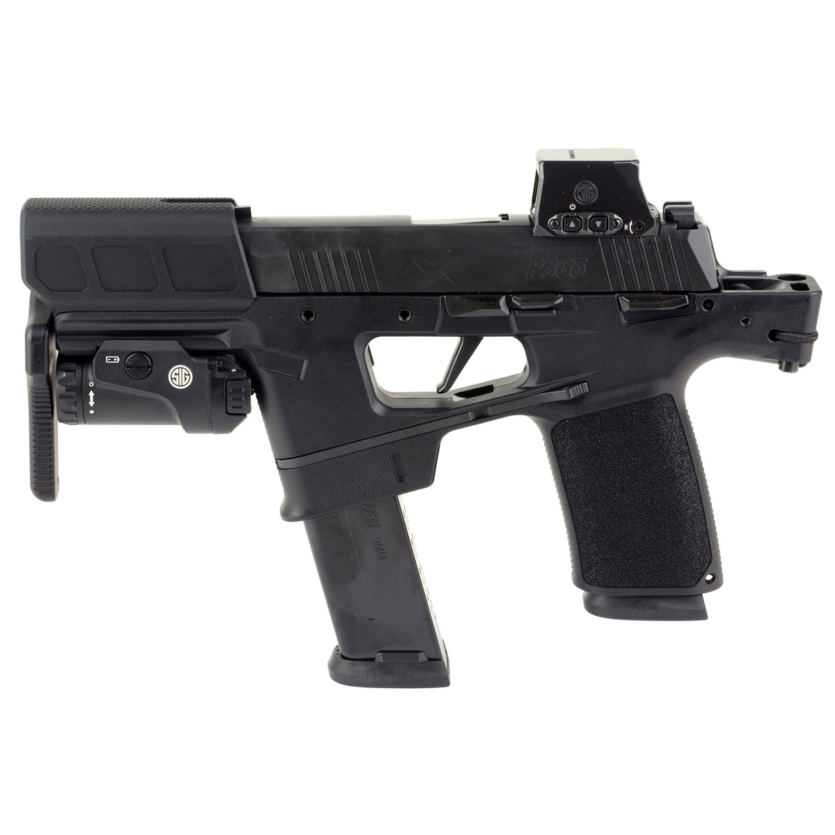 Sig Sauer P365 FLUX - 9MM 6" 25rd (Nitron Finish) [SG365FLUX9BXR3RXSLTKIT]