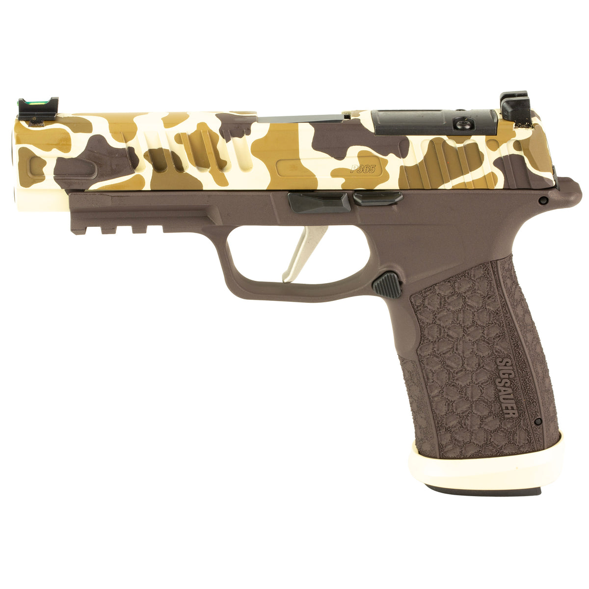 Sig Sauer P365 FUSE - 9MM 4.3" 21rd (Custom Duck Camo Cerakote by Shark Coast Tactical)