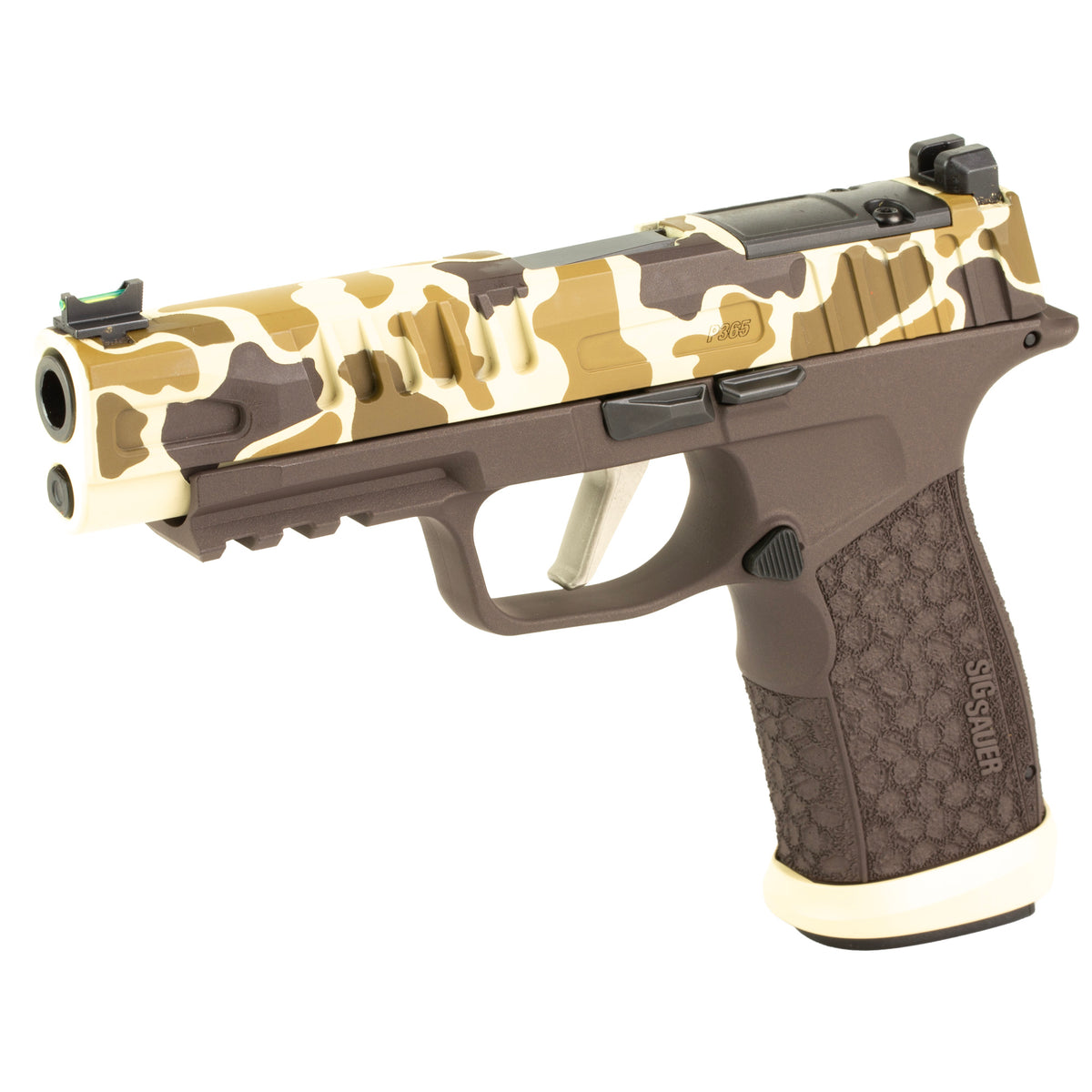 Sig Sauer P365 FUSE - 9MM 4.3" 21rd (Custom Duck Camo Cerakote by Shark Coast Tactical)