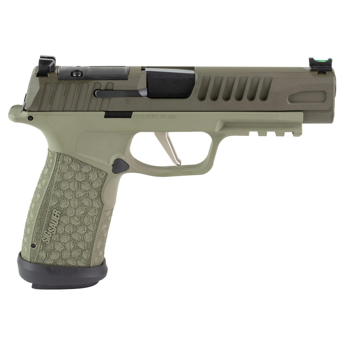 Sig Sauer P365 FUSE - 9MM 4.3" 21rd (Custom 2-Tone Green Cerakote Finish by Shark Coast Tactical)