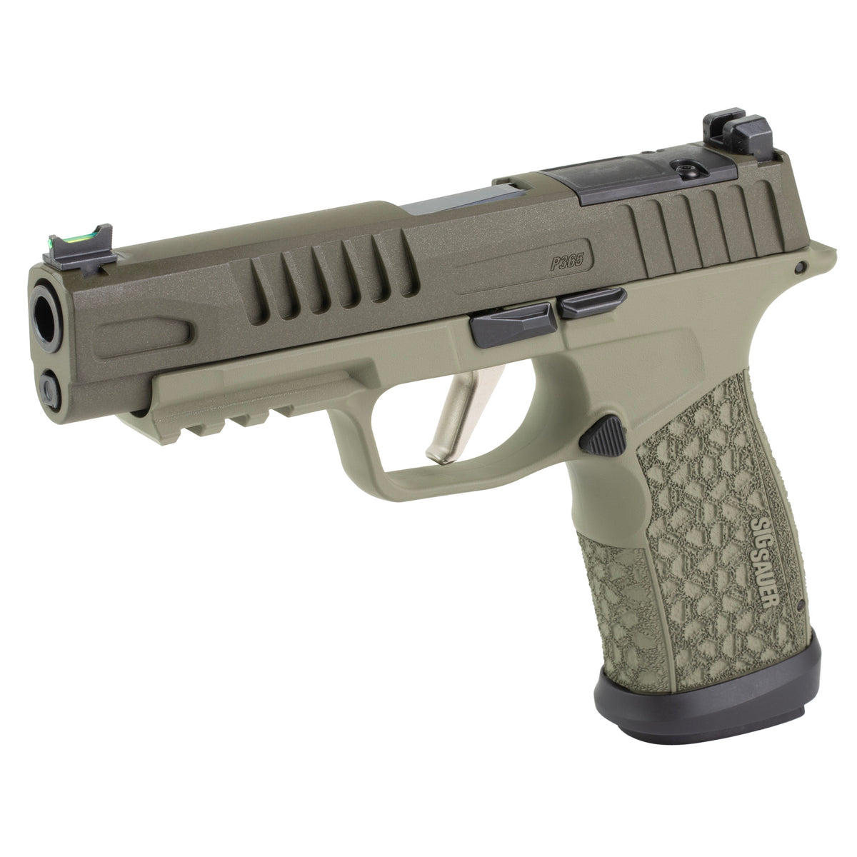 Sig Sauer P365 FUSE - 9MM 4.3" 21rd (Custom 2-Tone Green Cerakote Finish by Shark Coast Tactical)