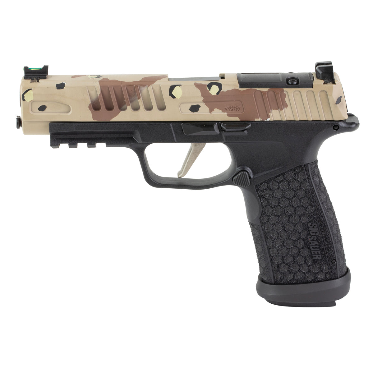Sig Sauer P365 FUSE - 9MM 4.3" 21rd (Custom Chocolate Chip DS Camo Cerakote Finish by Skydas)