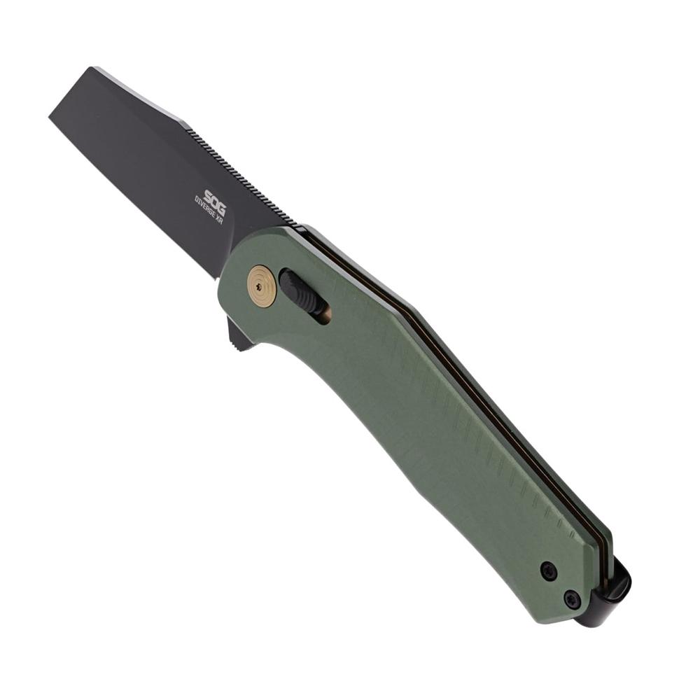 SOG KNIFE 2.9in Blade DIVERGE XR/FOREST GRN + BLACK BLISTER PACK FOLDING