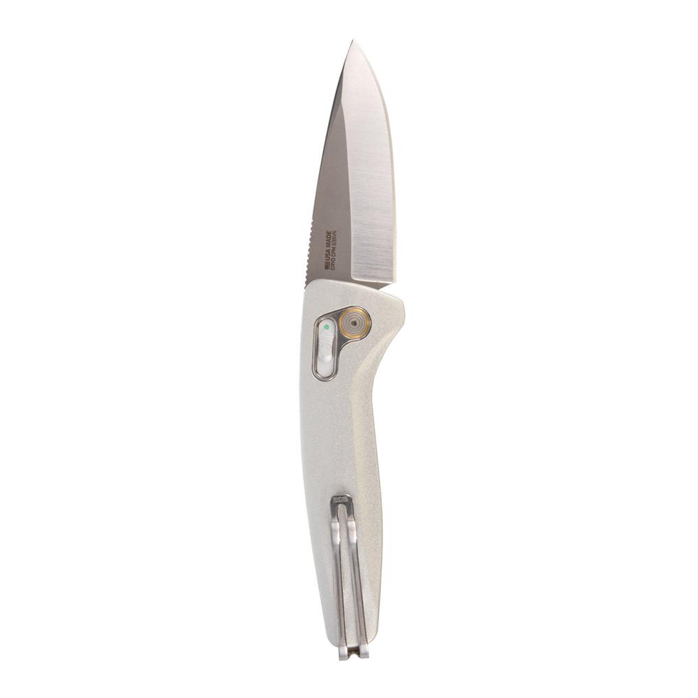 SOG ONE ZERO AU 3.1'' DROP POINT BLADE BOX SILVER + CHROME